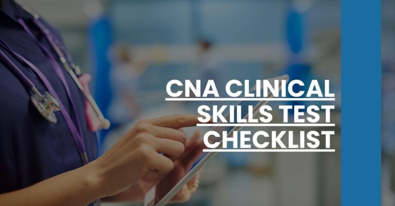 CNA Clinical Skills Test Checklist Feature Image