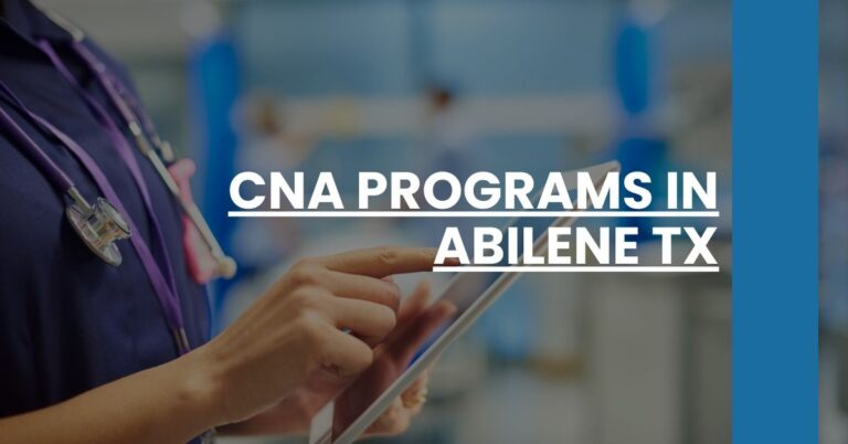 CNA Programs in Abilene TX Feature Image