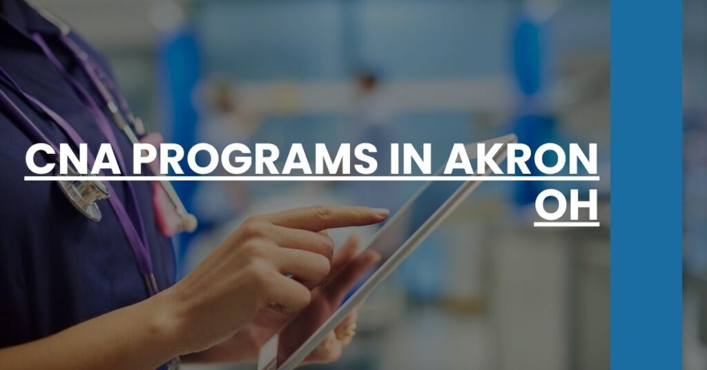 CNA Programs in Akron OH Feature Image
