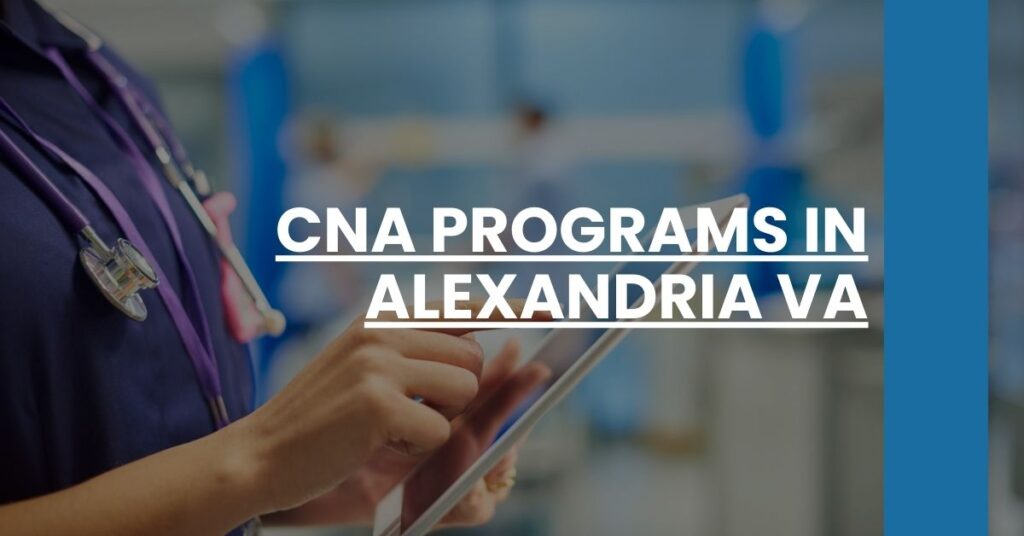 CNA Programs in Alexandria VA Feature Image