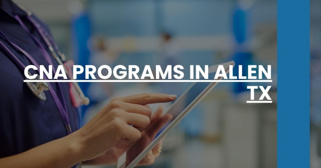 CNA Programs in Allen TX Feature Image