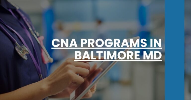 CNA Programs in Baltimore MD Feature Image