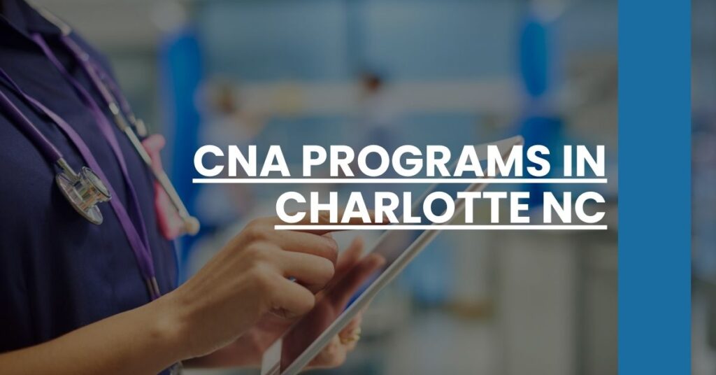 CNA Programs in Charlotte NC Feature Image