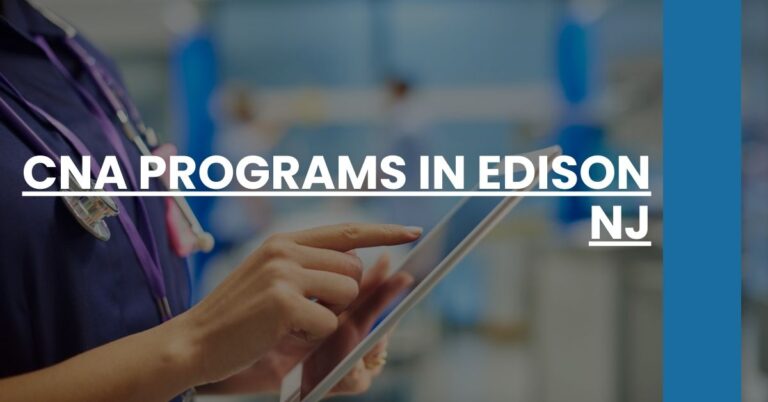 CNA Programs in Edison NJ Feature Image