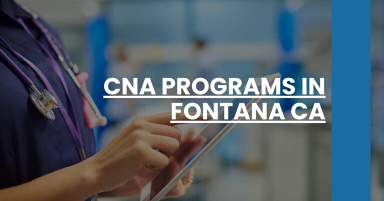CNA Programs in Fontana CA Feature Image