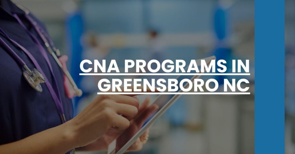 CNA Programs in Greensboro NC Feature Image