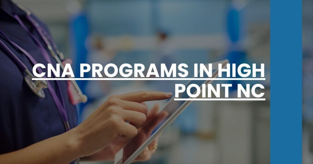CNA Programs in High Point NC Feature Image
