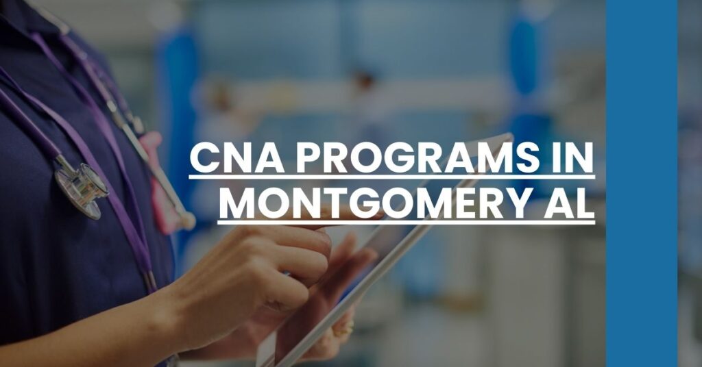CNA Programs in Montgomery AL Feature Image