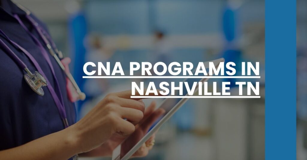 CNA Programs in Nashville TN Feature Image