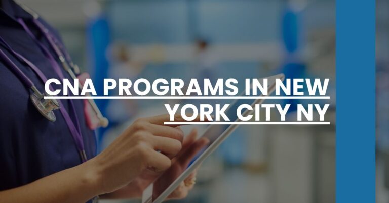 CNA Programs in New York City NY Feature Image
