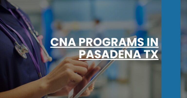 CNA Programs in Pasadena TX Feature Image