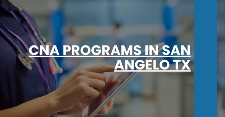 CNA Programs in San Angelo TX Feature Image