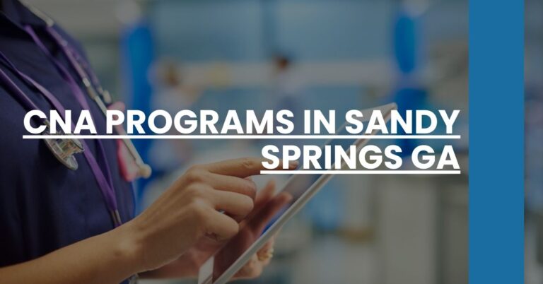 CNA Programs in Sandy Springs GA Feature Image