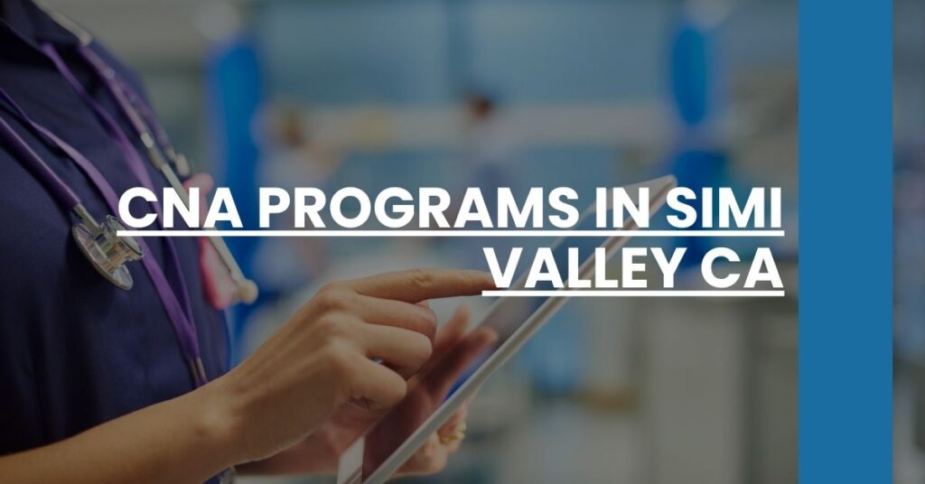 CNA Programs in Simi Valley CA Feature Image