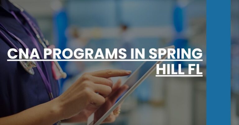 CNA Programs in Spring Hill FL Feature Image