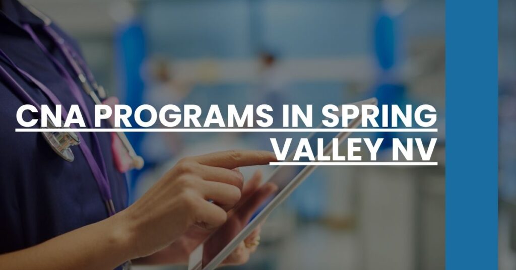 CNA Programs in Spring Valley NV Feature Image
