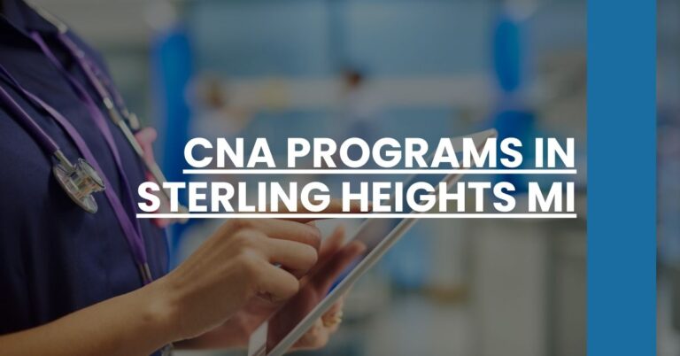 CNA Programs in Sterling Heights MI Feature Image