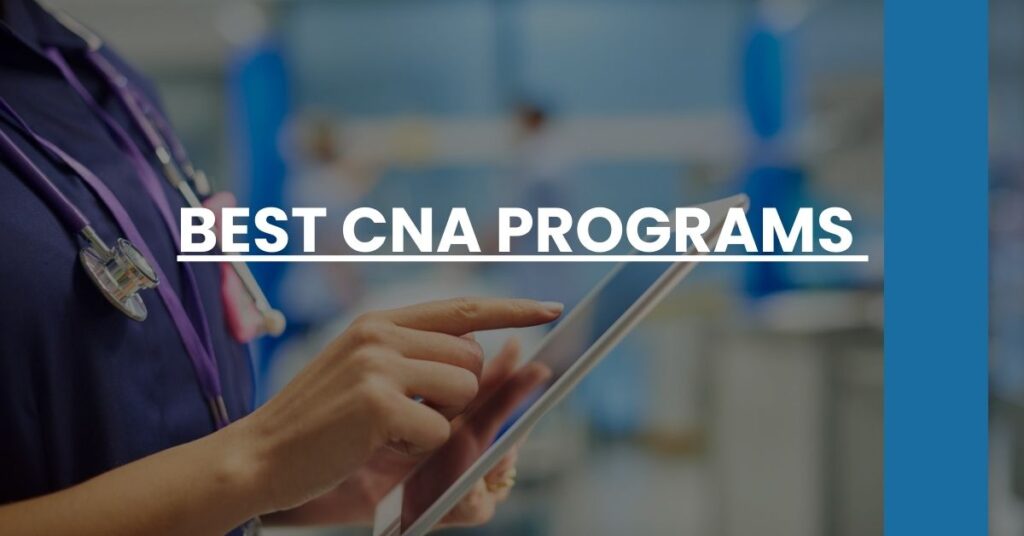 Best CNA Programs