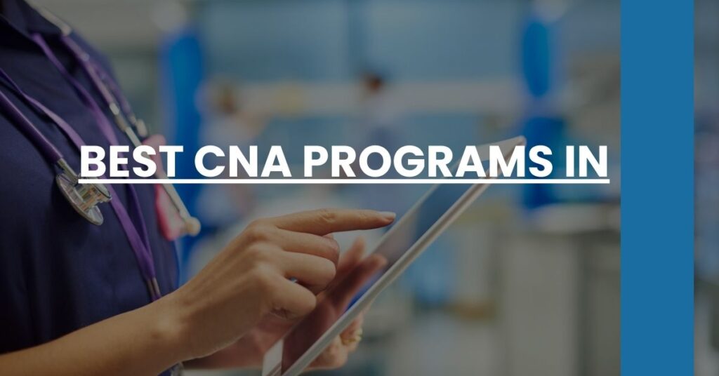 Best CNA Programs in Feature Image