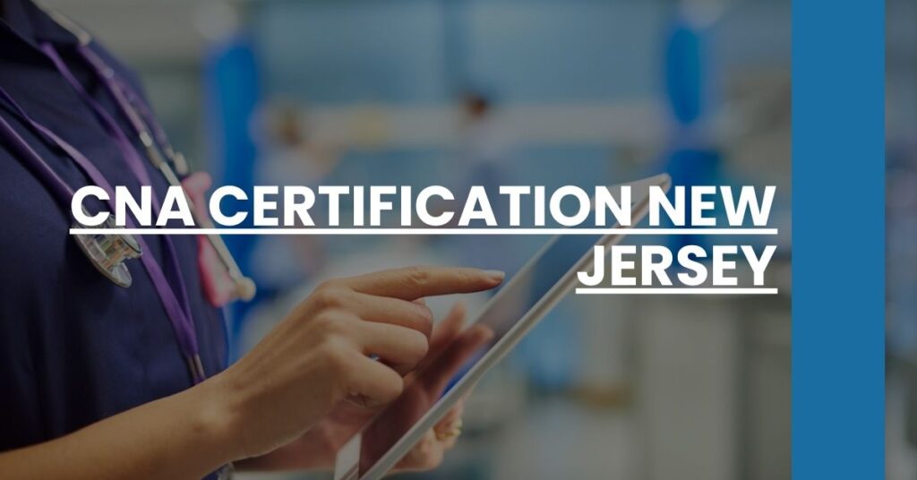 CNA Certification New Jersey Feature Image