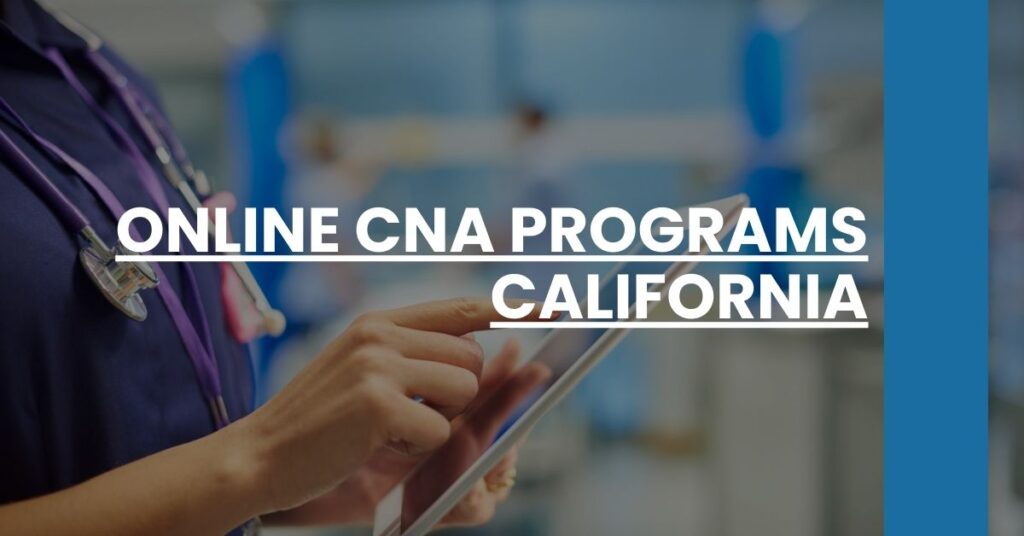 Online CNA Programs California Feature Image